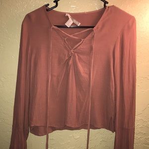 Forever 21 lace up top